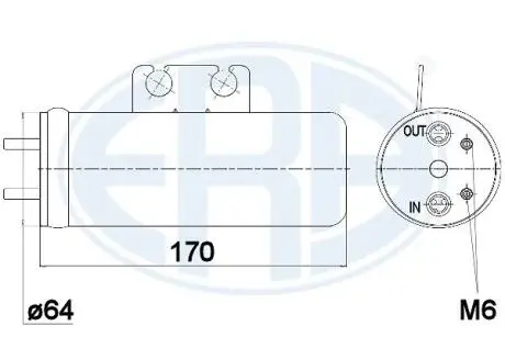 668001 Осушувач кондиціонера ERA підбір по vin на Brocar
