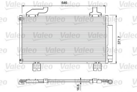 814417 Радіатор кондиціонера VALEO підбір по vin на Brocar