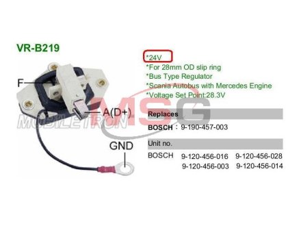 VRB219 Регулятор генератора MOBILETRON подбор по vin на Brocar