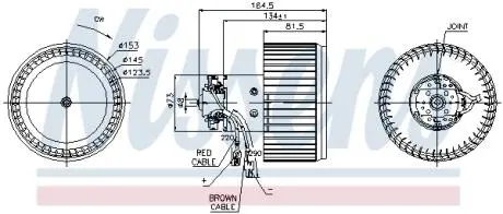 87093 Вентилятор салона NISSENS підбір по vin на Brocar