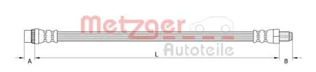 4110933 Тормозной шланг METZGER підбір по vin на Brocar