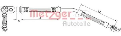 4110787 Тормозной шланг METZGER підбір по vin на Brocar