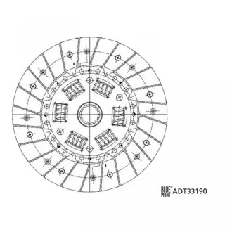 ADT33190 Диск зчеплення BLUE PRINT підбір по vin на Brocar