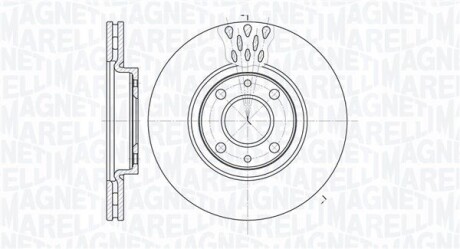 361302040238 Тормозной диск MAGNETI MARELLI підбір по vin на Brocar