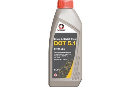 BF51L Тормозная жидкость DOT5.1 (1L) COMMA подбор по vin на Brocar