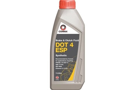 BF4ESP1L Тормозная жидкость DOT4 ESP (1L) COMMA подбор по vin на Brocar