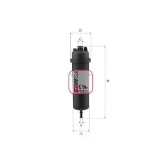 S1A33B Фільтр паливний дизель BMW 3/5/7/X3/X5/X7 \'\'d \'\'16>> SOFIMA підбір по vin на Brocar