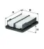 WA9838 Фільтр повітряний WIX FILTERS підбір по vin на Brocar