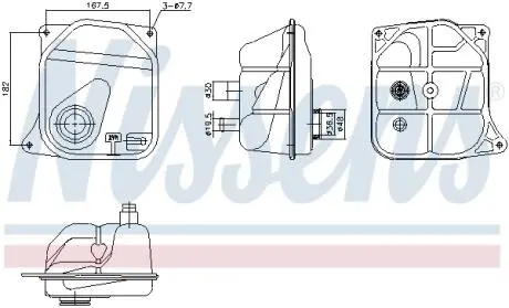 996362 Бачок компенсаційний NISSENS подбор по vin на Brocar