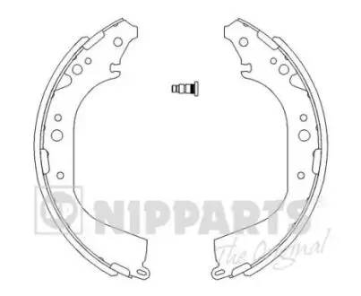 J3502039 Гальмівні колодки NIPPARTS підбір по vin на Brocar