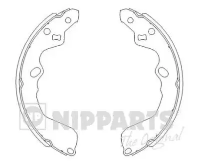 J3500319 Гальмівні колодки NIPPARTS підбір по vin на Brocar