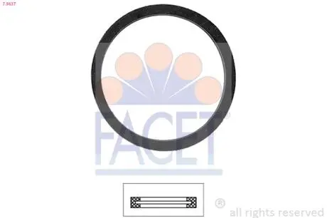 79637 Прокладка термостату FACET підбір по vin на Brocar