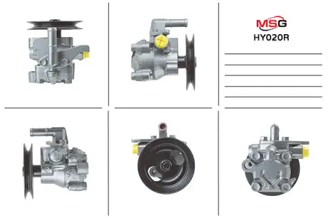 HY020R Насос ГПК відновлений Hyundai Accent 00-06, Hyundai Coupe 02-09, Hyundai Elantra XD 00-06 MSG підбір по vin на Brocar