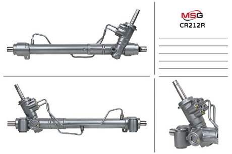 CR212R Рульова рейка з ГПК відновлена Chevrolet Aveo 12-17 MSG подбор по vin на Brocar