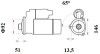 MS758 Стартер, 24V 5,50KW Z12 MAHLE / KNECHT підбір по vin на Brocar