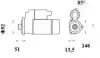 MS905 Стартер 24V 7.0KW 11Z MAHLE / KNECHT підбір по vin на Brocar