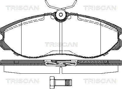 811014174 Колодки гальмівні передні TRISCAN підбір по vin на Brocar