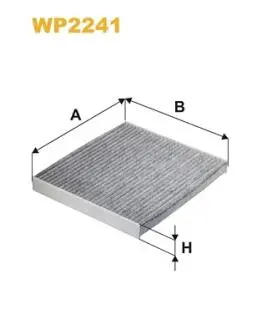 WP2241 Фільтр салона WIX FILTERS подбор по vin на Brocar