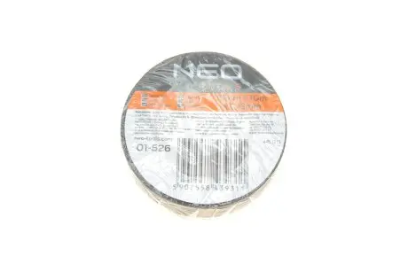 01526 Стрічка ізоляційна чорна 15 mm x 0.13 mm x 10m NEO Tools підбір по vin на Brocar