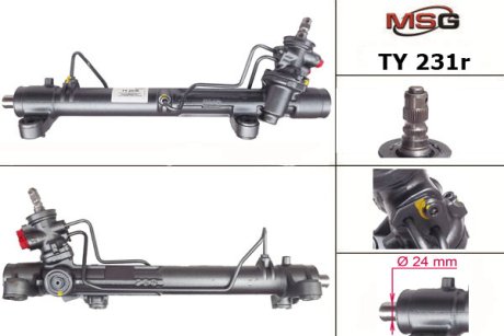 TY231R Рульова рейка з ГПК відновлена Toyota Corolla Verso 04-09, Toyota Corolla 02-07, Toyota Avensis 03-10 MSG подбор по vin на Brocar