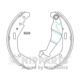 N3508028 Гальмівні колодки NIPPARTS підбір по vin на Brocar