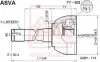 ШРУС НАРУЖНЫЙ 24x59x30 (TOYOTA LAND CRUISER 100 HDJ101/UZJ100 1998-2007) TY303