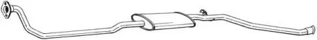293111 Глушник передній CITROEN Berlingo 96-03 BOSAL підбір по vin на Brocar