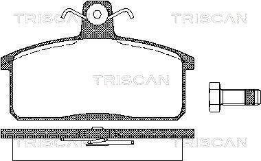 811069013 Колодки гальмівні задні TRISCAN подбор по vin на Brocar