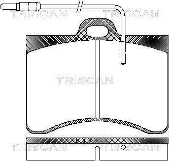 811038782 Колодки гальмівні передні TRISCAN підбір по vin на Brocar