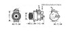 Компресор кондиціонера AUDI A4/ А5/ А6/ Q5 (вир-во AVA) AIAK334