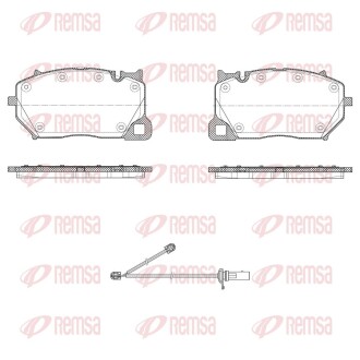 174300 Колодки гальмівні дискові (комплект 4 шт) REMSA подбор по vin на Brocar