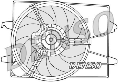 DER10003 Вентилятор, охлаждение двигателя DENSO подбор по vin на Brocar