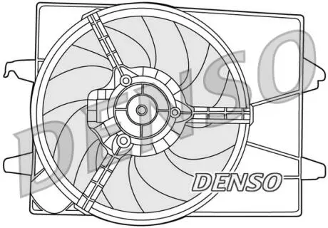 DER10003 Вентилятор, охлаждение двигателя DENSO підбір по vin на Brocar