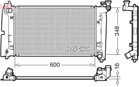 DRM50085 Радиатор, охлаждения дивгателя DENSO підбір по vin на Brocar
