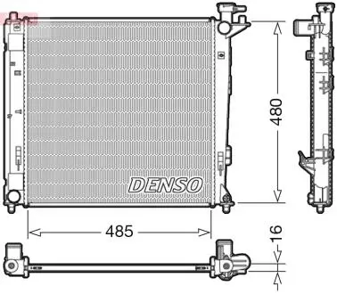 DRM41008 Радиатор, охлаждения дивгателя DENSO подбор по vin на Brocar