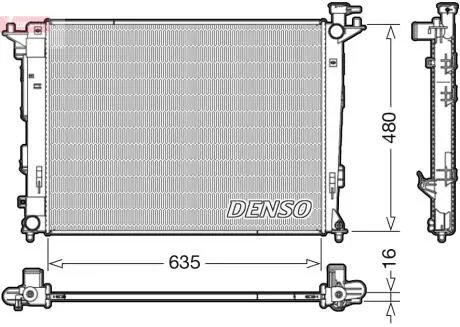 DRM41006 Радиатор, охлаждения дивгателя DENSO підбір по vin на Brocar