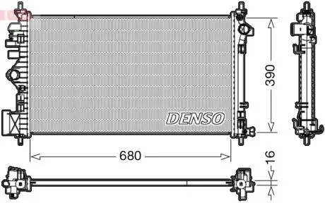 DRM20111 Радиатор, охлаждения дивгателя DENSO підбір по vin на Brocar