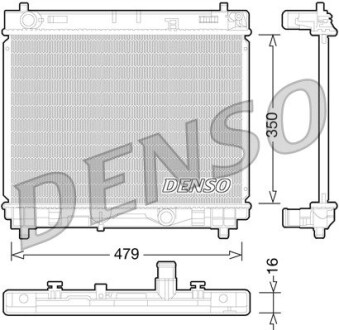 DRM50059 Радиатор, охлаждения дивгателя DENSO підбір по vin на Brocar