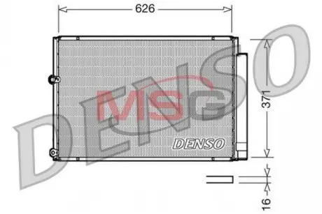 DCN50018 Конденсатор, кондиционер DENSO підбір по vin на Brocar
