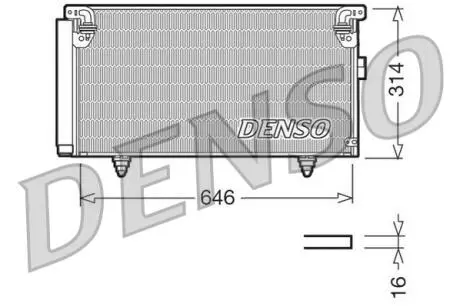 DCN36001 Конденсатор, кондиционер DENSO підбір по vin на Brocar