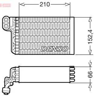 DEV09015 Испаритель, кондиционер DENSO підбір по vin на Brocar