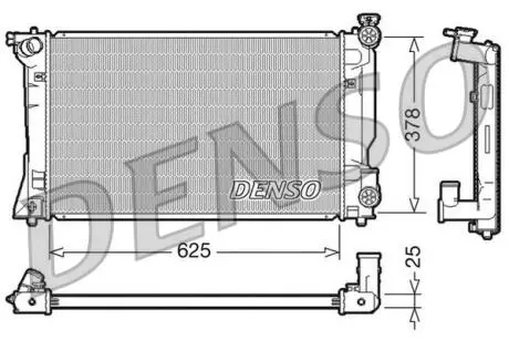 DRM50035 Датчик ABS, передний DENSO підбір по vin на Brocar