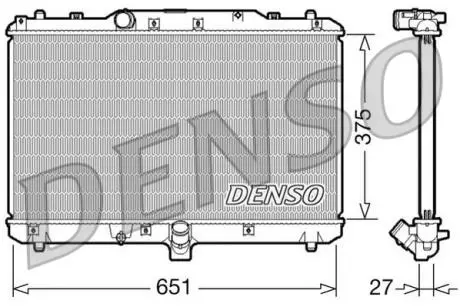 DRM47022 Датчик ABS, передний DENSO підбір по vin на Brocar