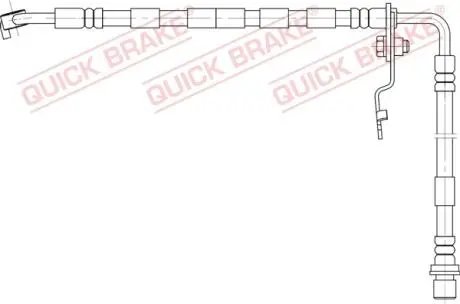50892 Тормозной шланг QUICK BRAKE підбір по vin на Brocar