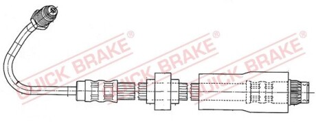 37930 Тормозной шланг QUICK BRAKE підбір по vin на Brocar