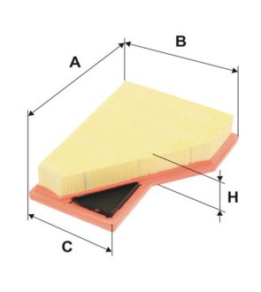 WA9647 Фільтр повітряний WIX FILTERS підбір по vin на Brocar