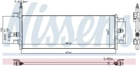 606248 Радіатор NISSENS підбір по vin на Brocar