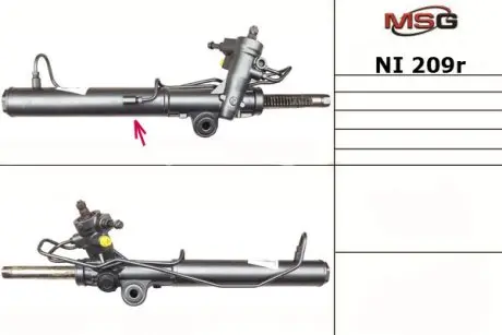 NI209R Рульова рейка з ГПК відновлена Nissan Murano 02-08 MSG підбір по vin на Brocar