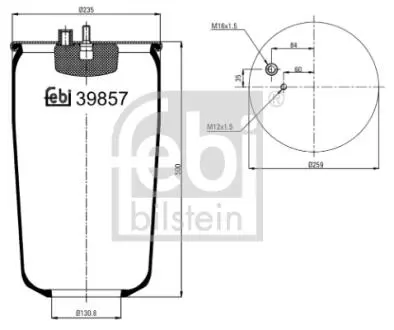 39857 Подушка амортизуюча FEBI BILSTEIN подбор по vin на Brocar