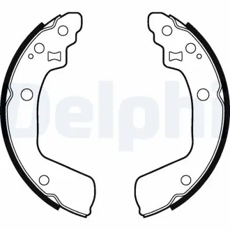 LS2046 Комплект тормозных колодок, стояночная тормозная система DELPHI подбор по vin на Brocar